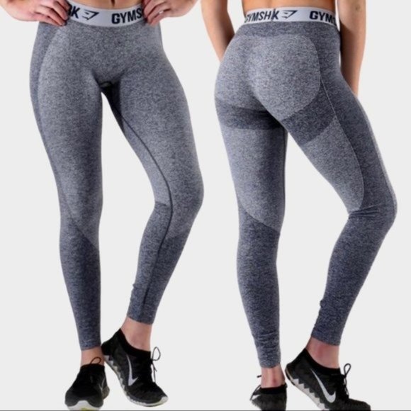 Gymshark Sapphire Blue Marl Flex V3 Leggings XS - Picture 7 of 12